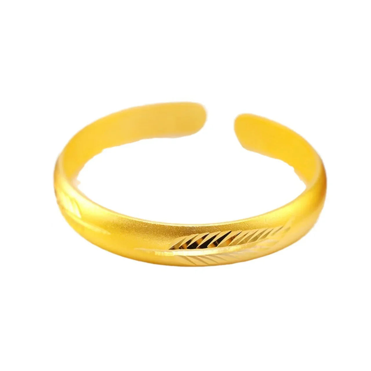 Yiye Rich Woman Gold-plated Open Heart Sutra Bracelet